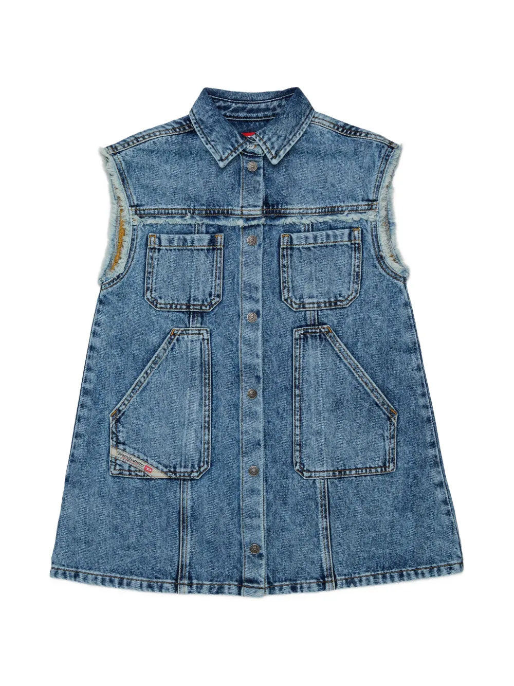 Diesel Kids Ärmelloses Kleid - Blau
