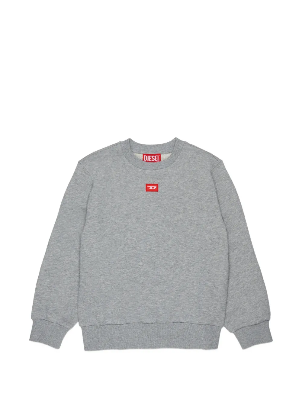 Diesel Kids Sweatshirt mit Logo-Patch - Grau