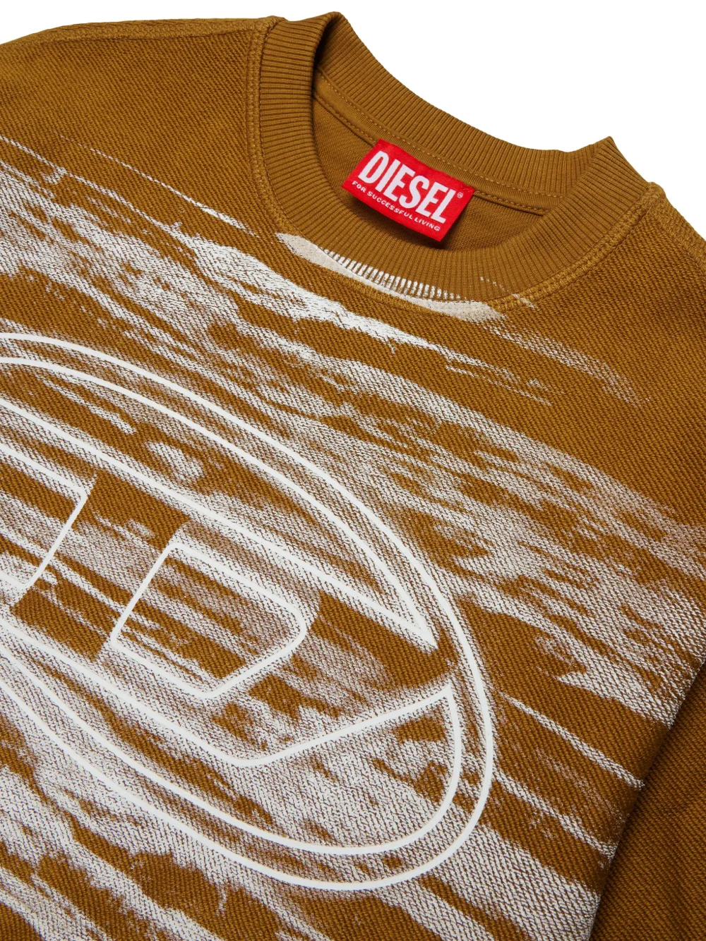 Diesel Kids Trui met logoprint Bruin
