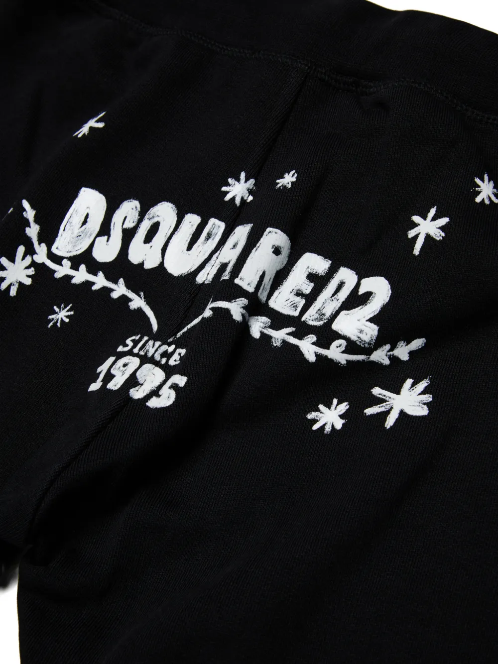 DSQUARED2 KIDS Trainingsbroek met logoprint en trekkoord Zwart