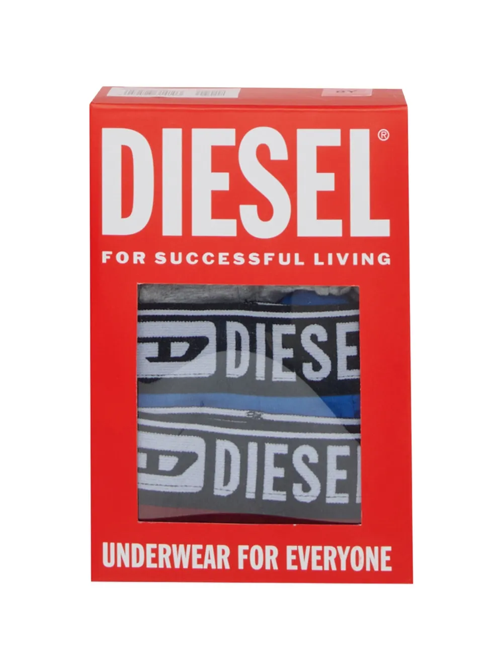 Diesel Kids Drie boxershorts met logoband Grijs
