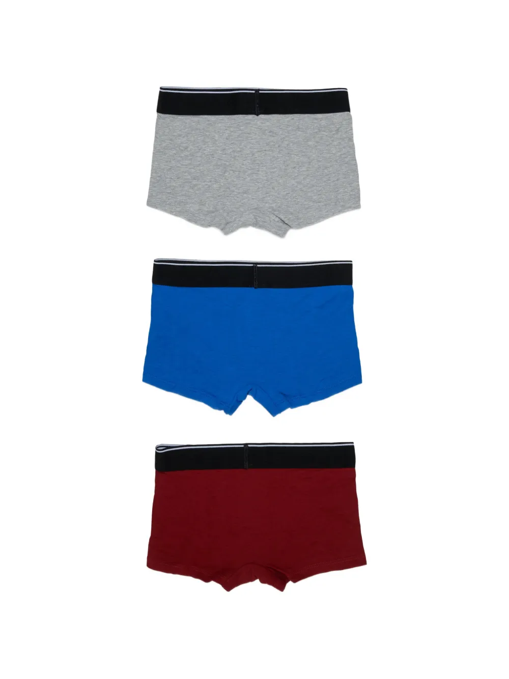 Diesel Kids Drie boxershorts met logoband Grijs