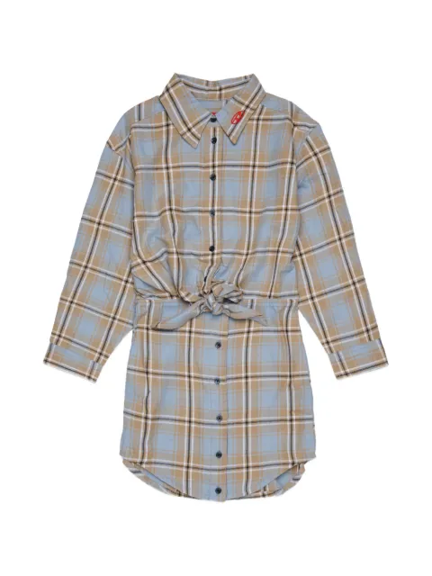Diesel Kids vestido corto con detalle de nudo