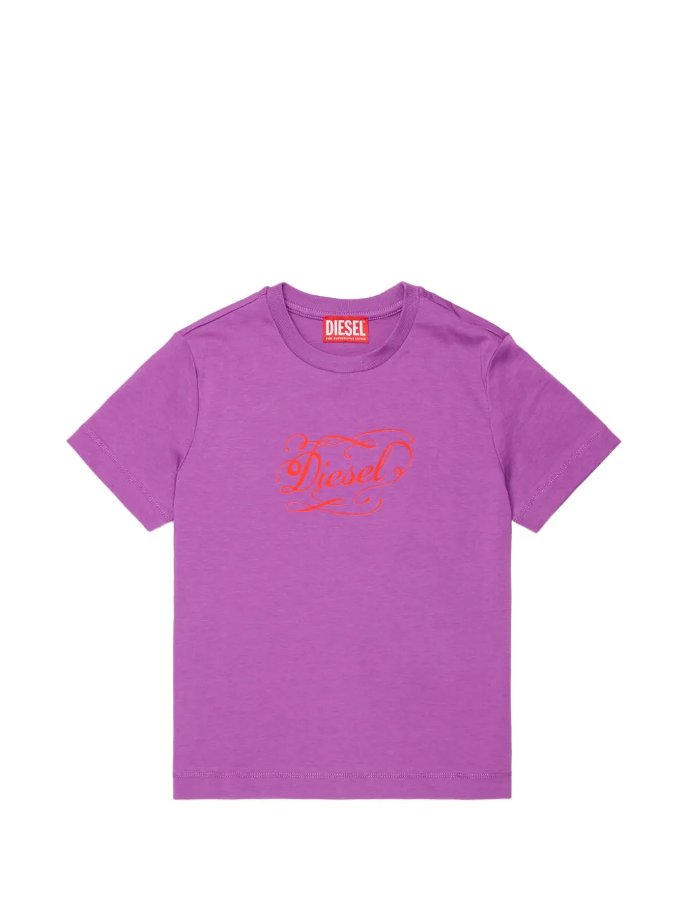 Diesel Kids logo-print T-shirt - Viola