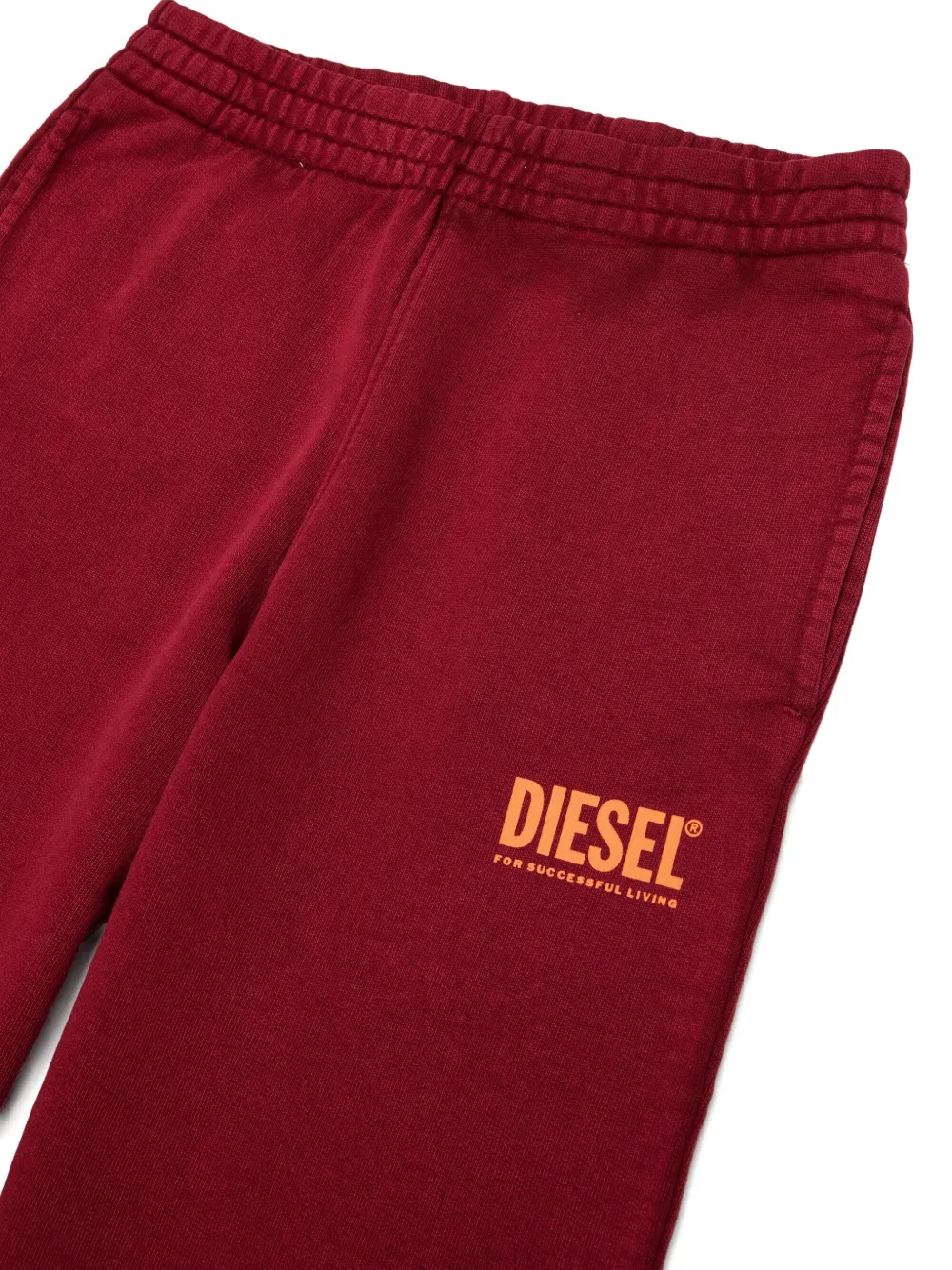 Diesel Kids Trainingsbroek met logoprint Rood