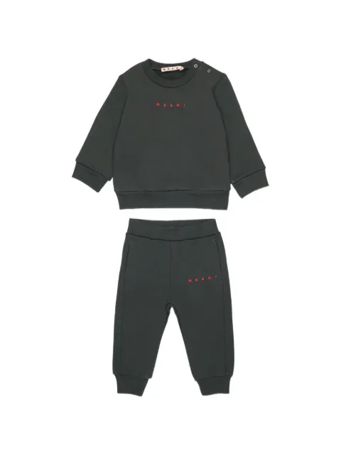 Marni Kids logo-print cotton tracksuit