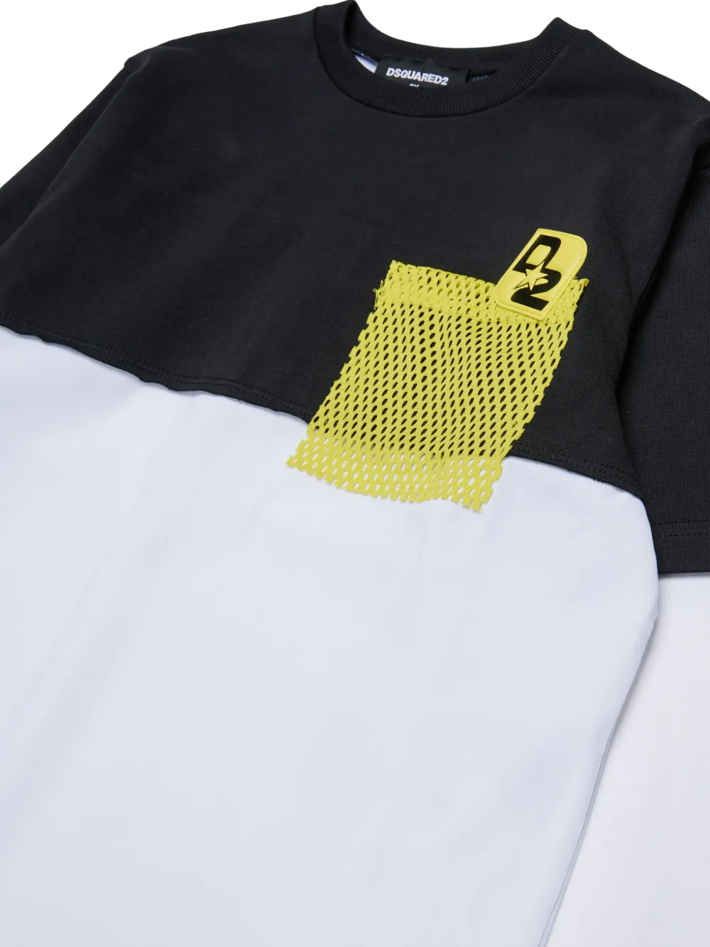 DSQUARED2 KIDS Sweater met mesh zak en logo-print Zwart
