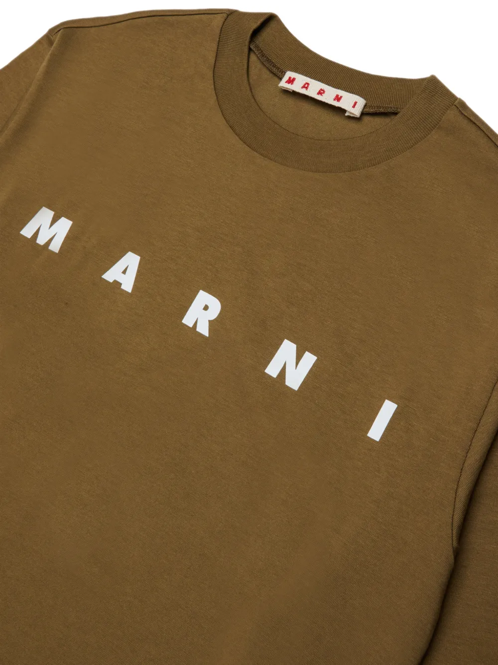 Marni Kids T-shirt met lange mouwen Bruin
