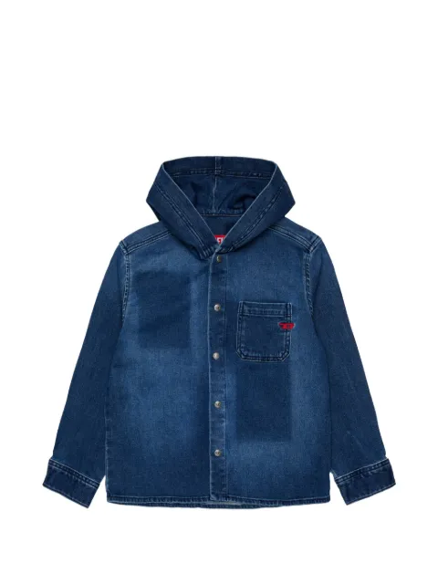 Diesel Kids 连帽牛仔衬衫