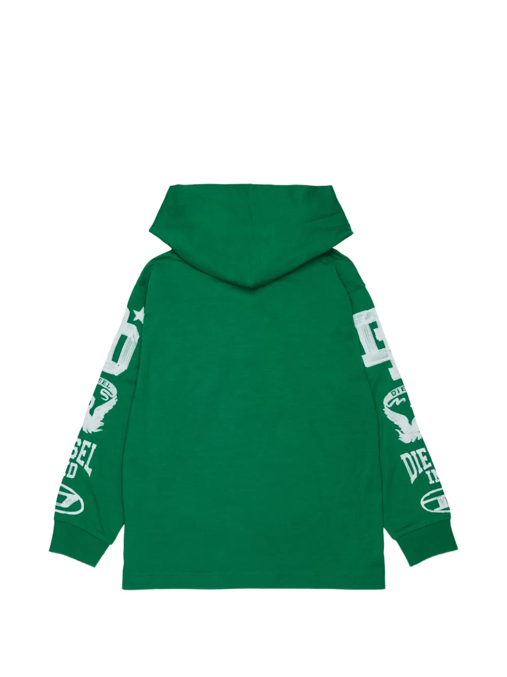 Diesel Kids Hoodie met logoprint Groen