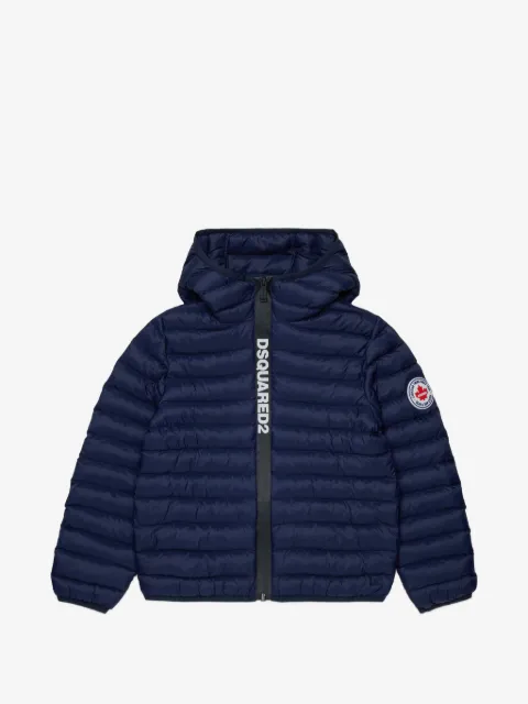 DSQUARED2 KIDS logo-print padded jacket