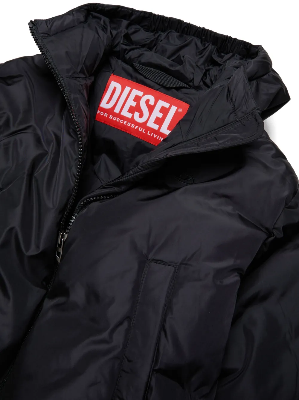 Diesel Kids Jack met logopatch Zwart