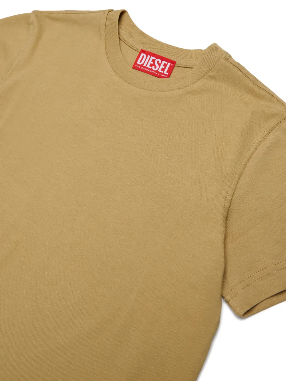 Diesel Kids T-shirt met logoprint Beige