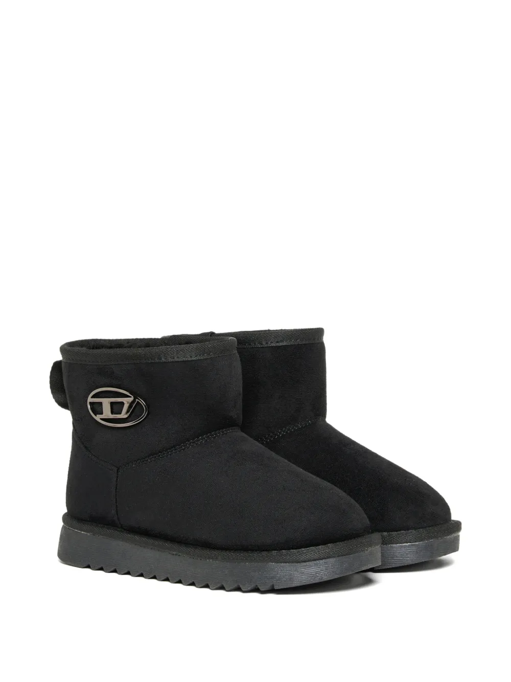 Diesel Kids Stivali con placca logo - Nero