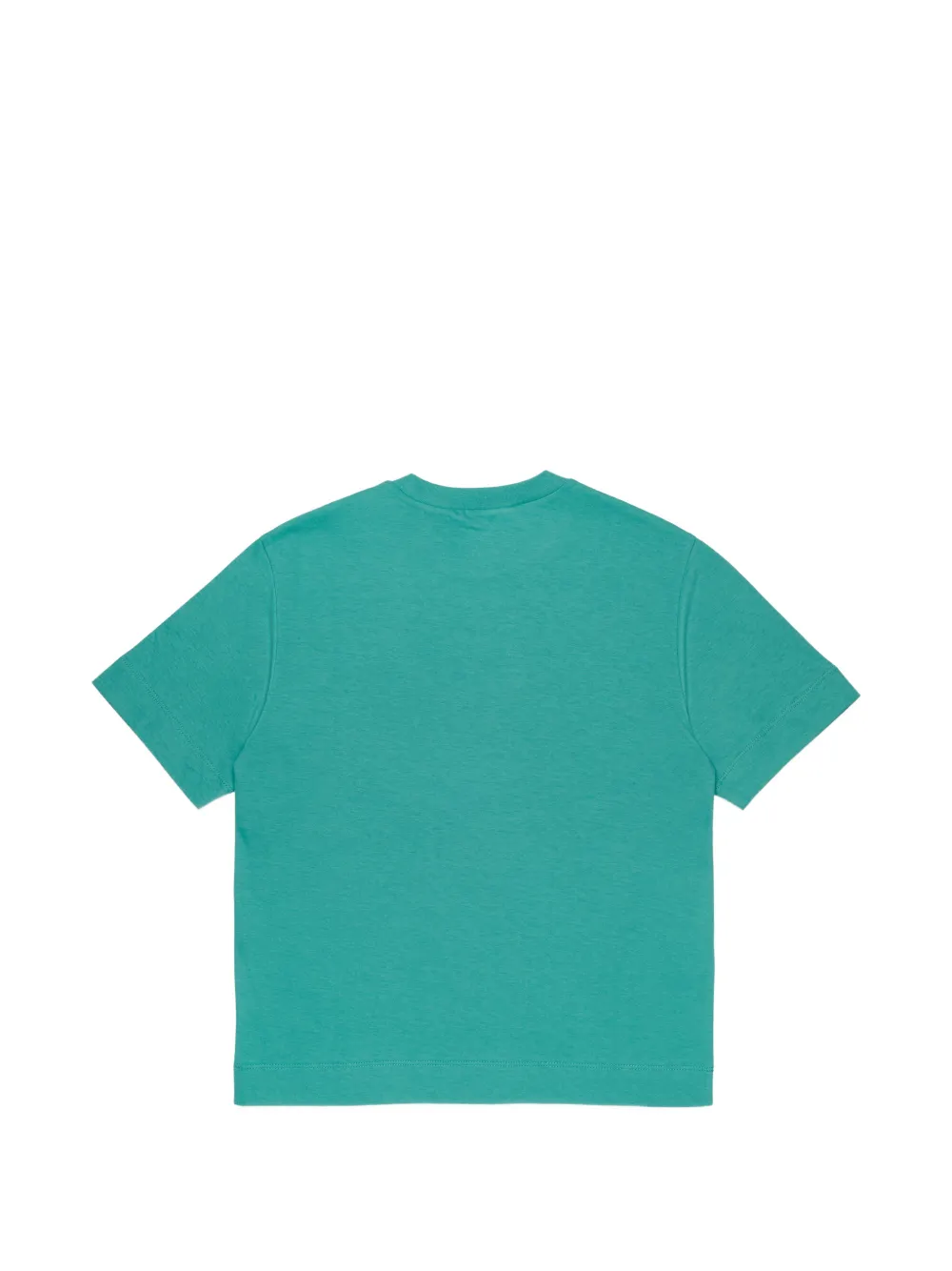 Marni Kids Katoenen T-shirt met logoprint Blauw