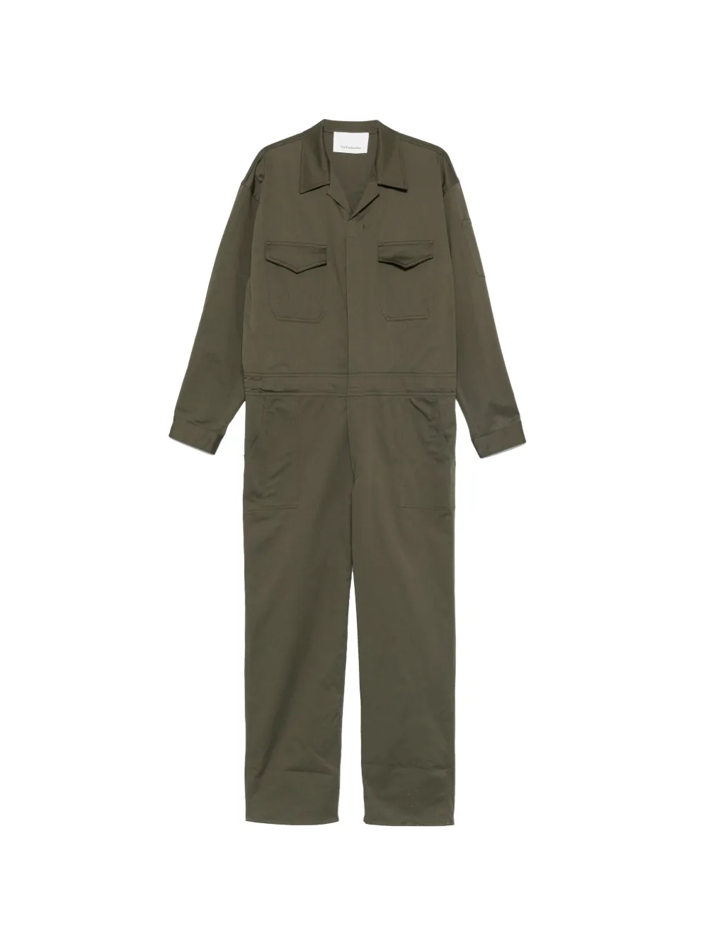 The Frankie Shop Ardea flap-pocket jumpsuit - Verde