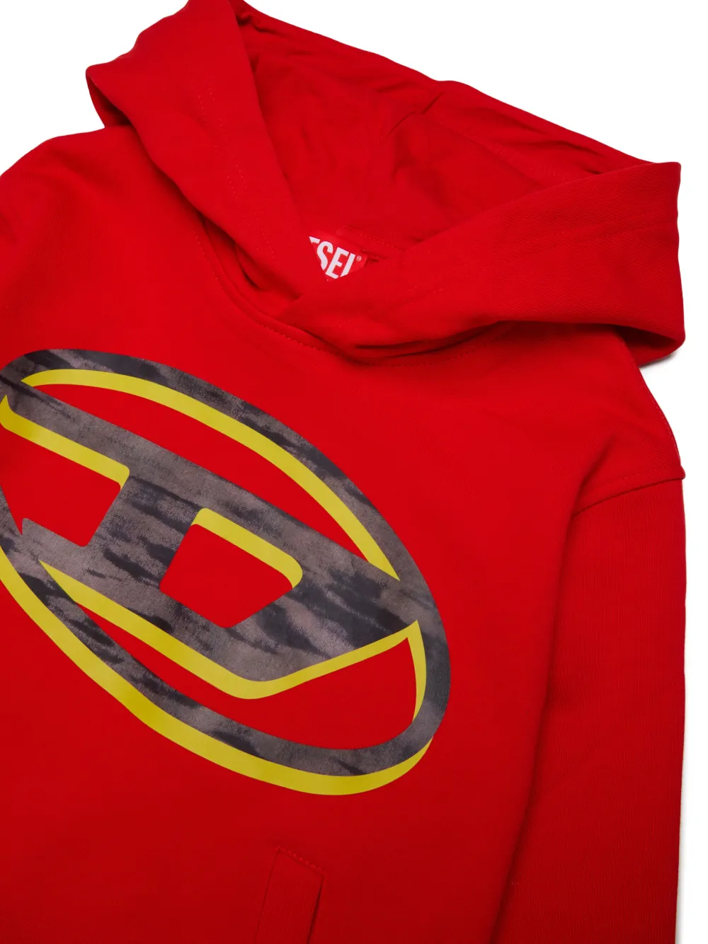 Diesel Kids Hoodie met logoprint Rood