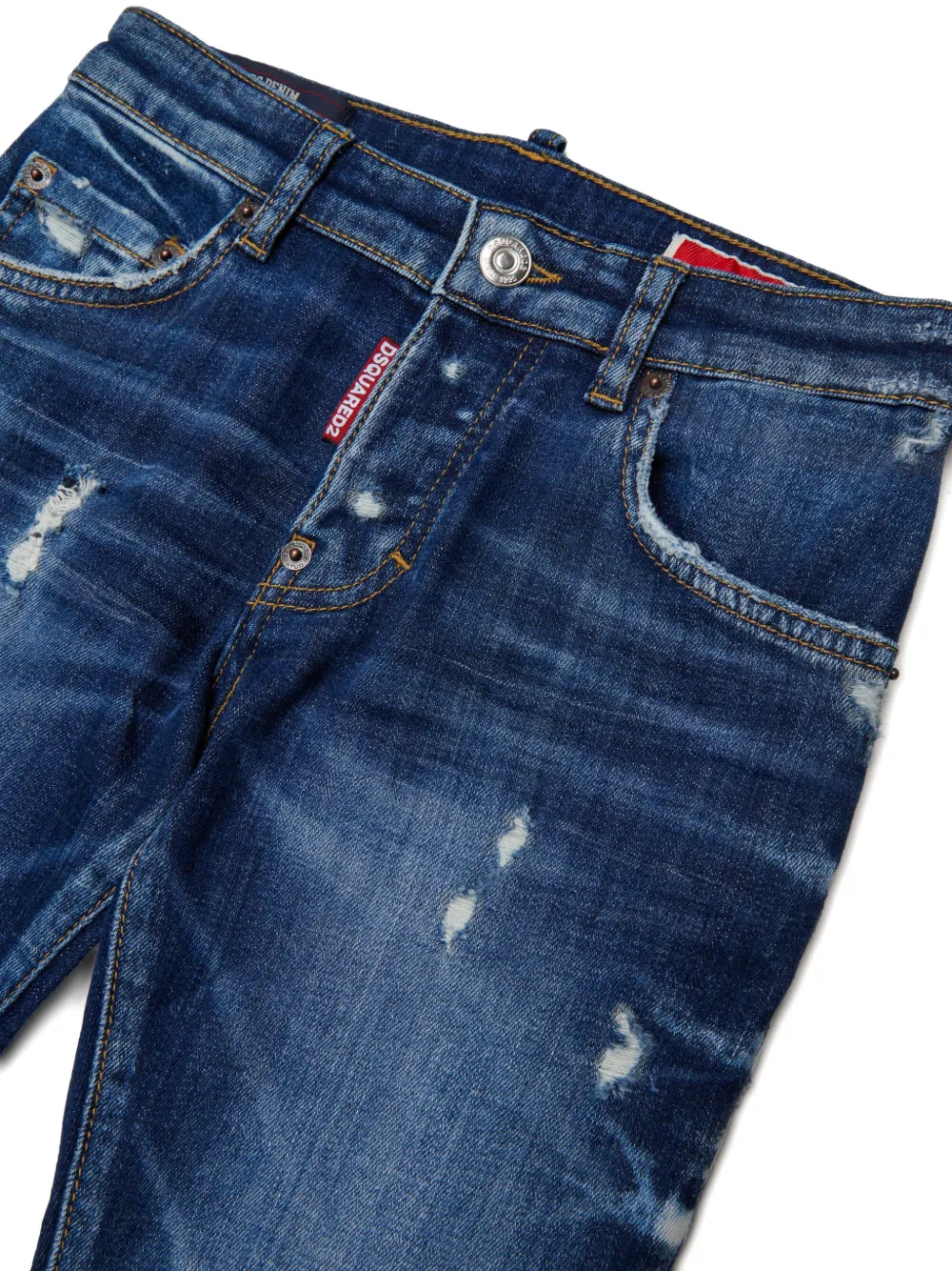 DSQUARED2 KIDS Slim-fit jeans Blauw