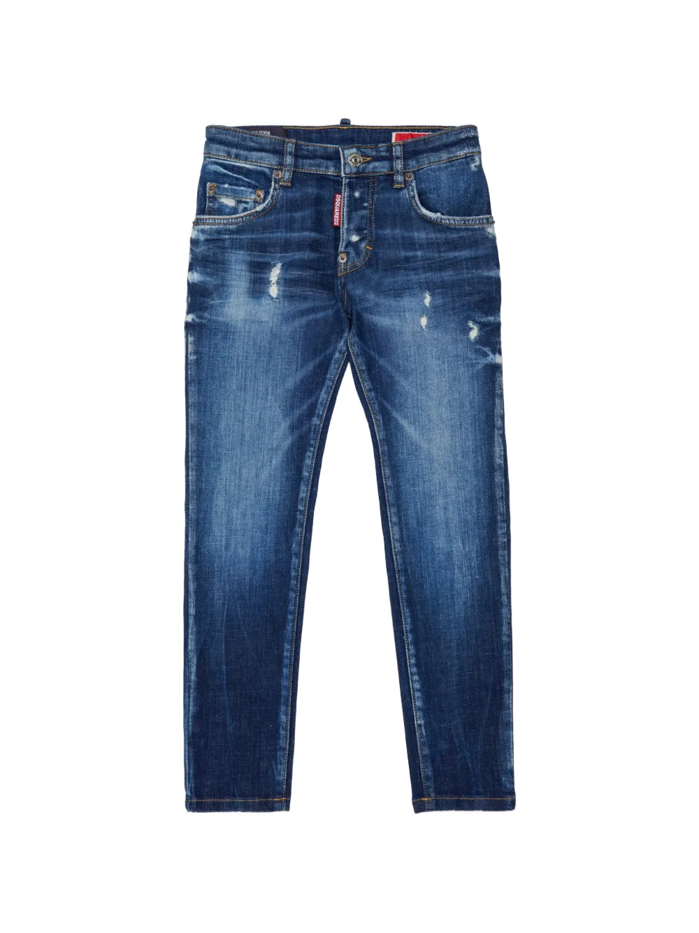 DSQUARED2 KIDS Jeans Skater con effetto vissuto - Blu