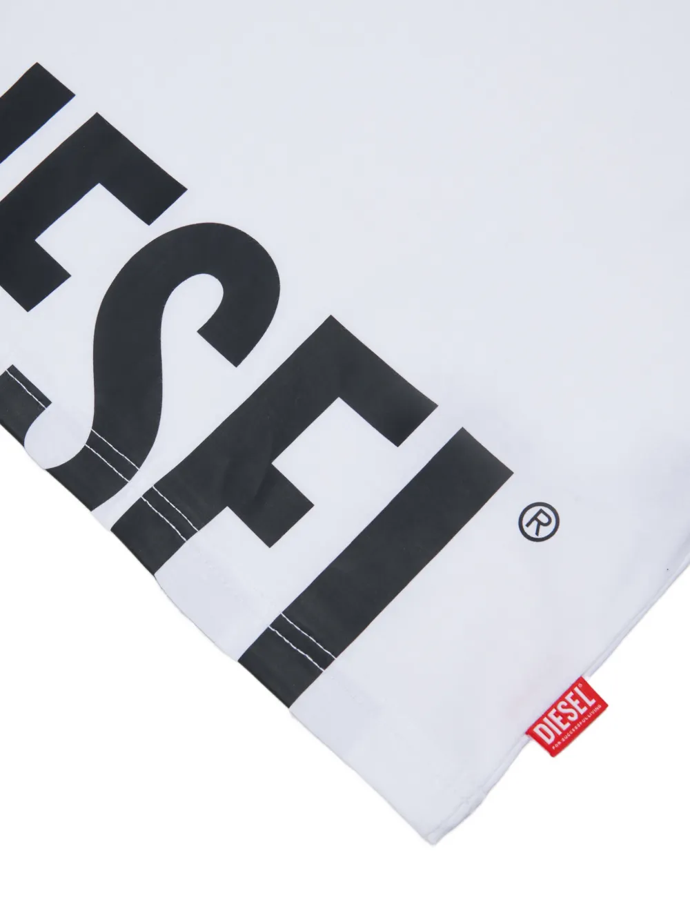 Diesel Kids T-shirt met logoprint Wit