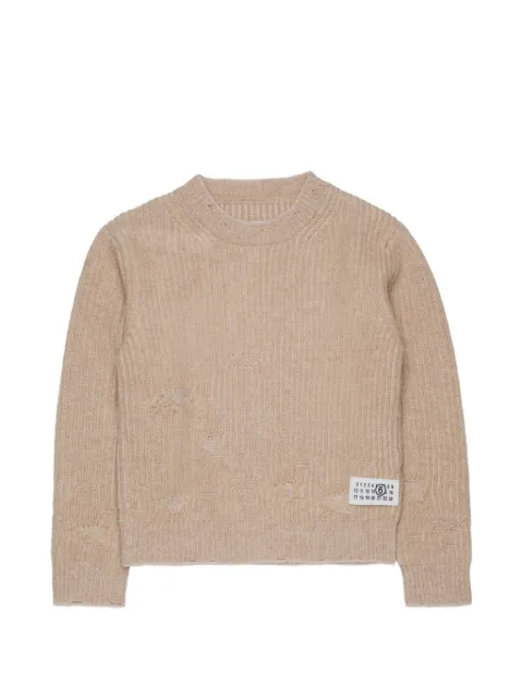 MM6 Maison Margiela Kids ribbed sweater