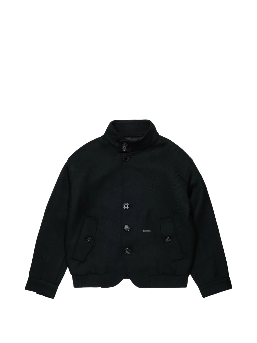 DSQUARED2 KIDS Bomber con placca logo - Nero