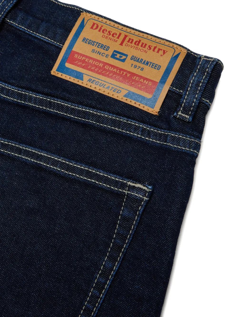 Diesel Kids D-Milty jeans met contrasterend stiksel Blauw