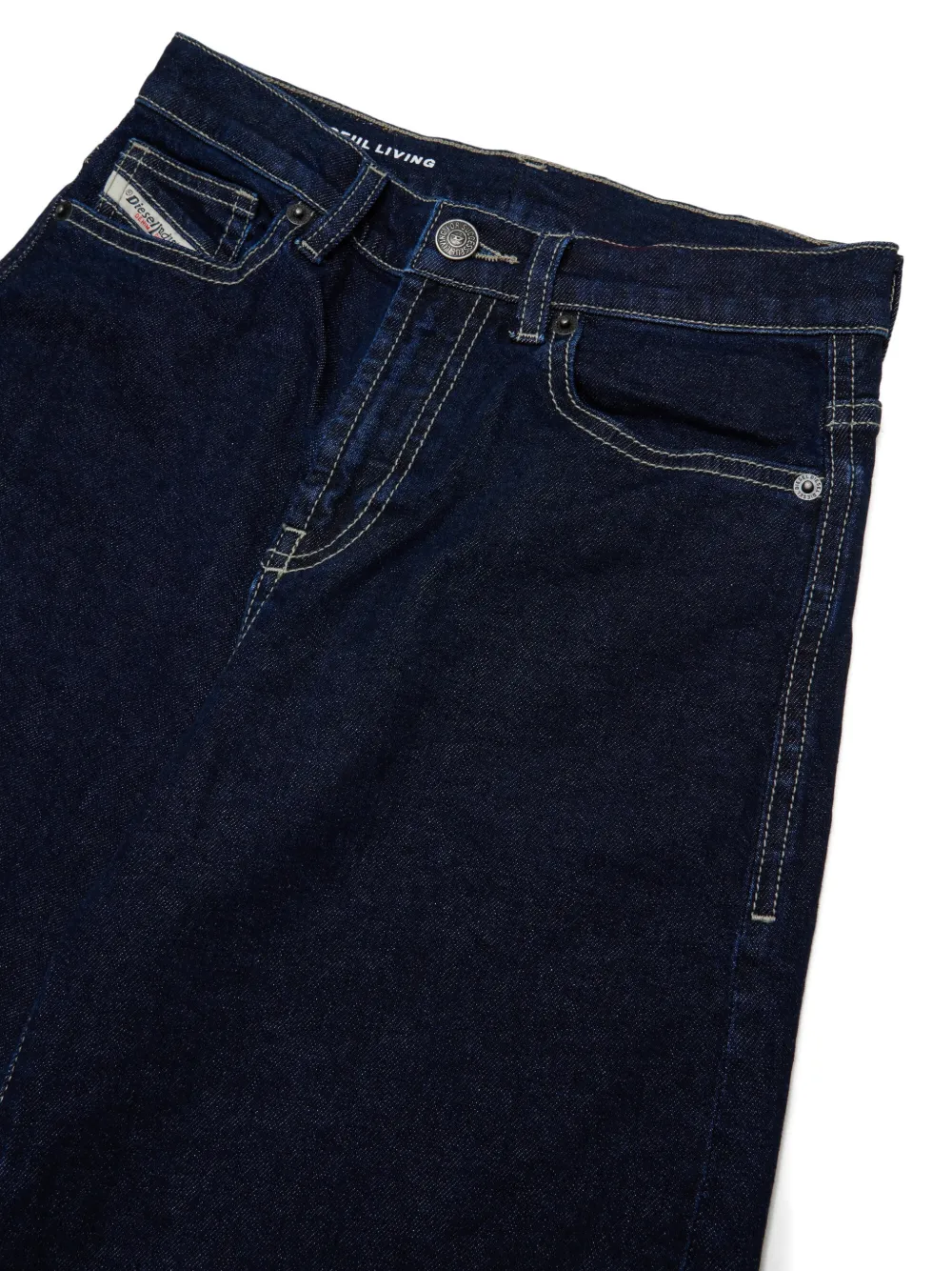 Diesel Kids D-Milty jeans met contrasterend stiksel Blauw