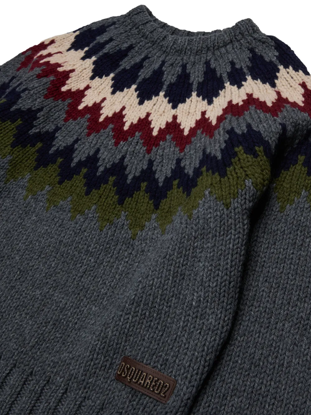 DSQUARED2 KIDS Trui met jacquard Grijs