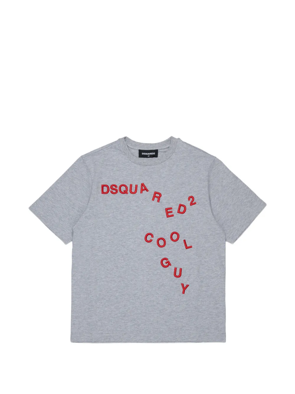 DSQUARED2 KIDS T-Shirt mit besticktem Logo-Print - Grau