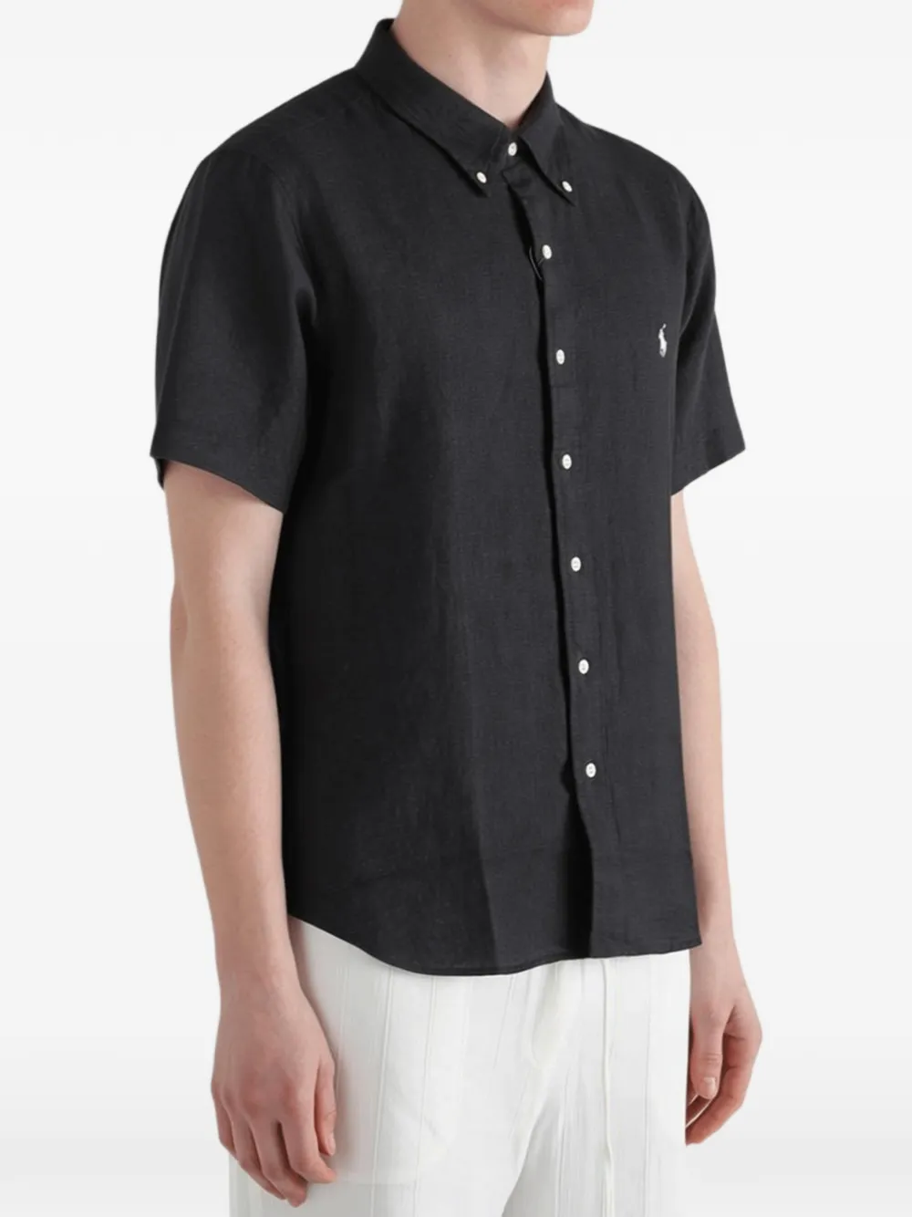 Polo Ralph Lauren Overhemd met geborduurd logo Zwart