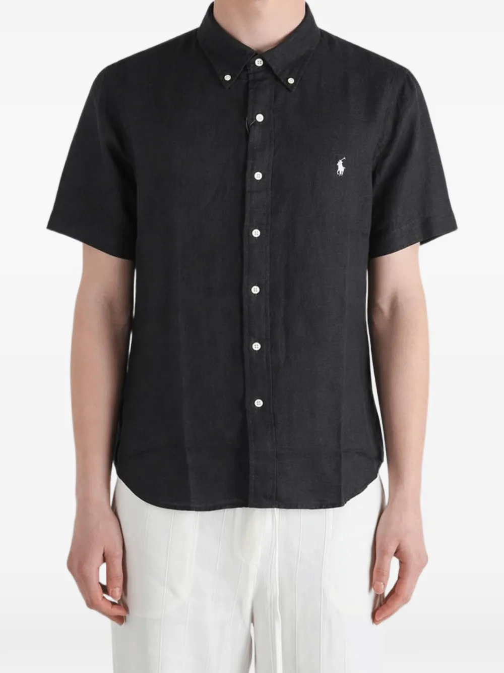 Polo Ralph Lauren Overhemd met geborduurd logo Zwart