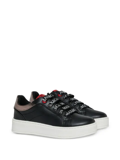 MAX&Co. Kids logo-print lace-up sneakers