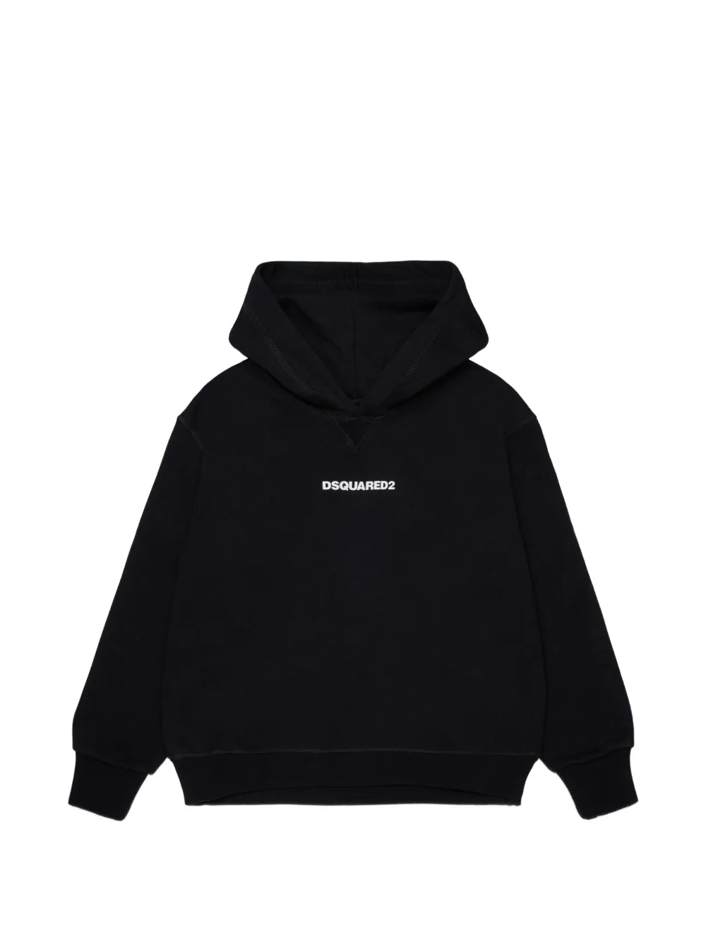 DSQUARED2 KIDS Felpa con cappuccio e logo - Nero