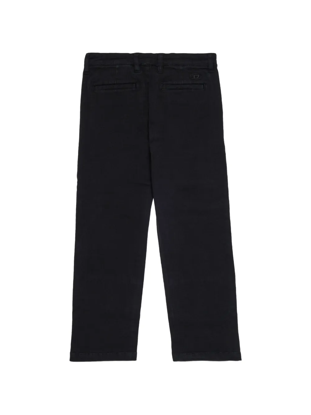 Diesel Kids Broek met geborduurd logo Zwart