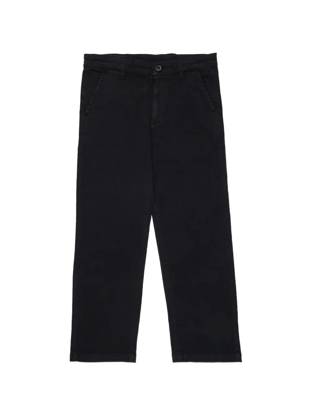Diesel Kids Hose mit Logo-Stickerei - Schwarz