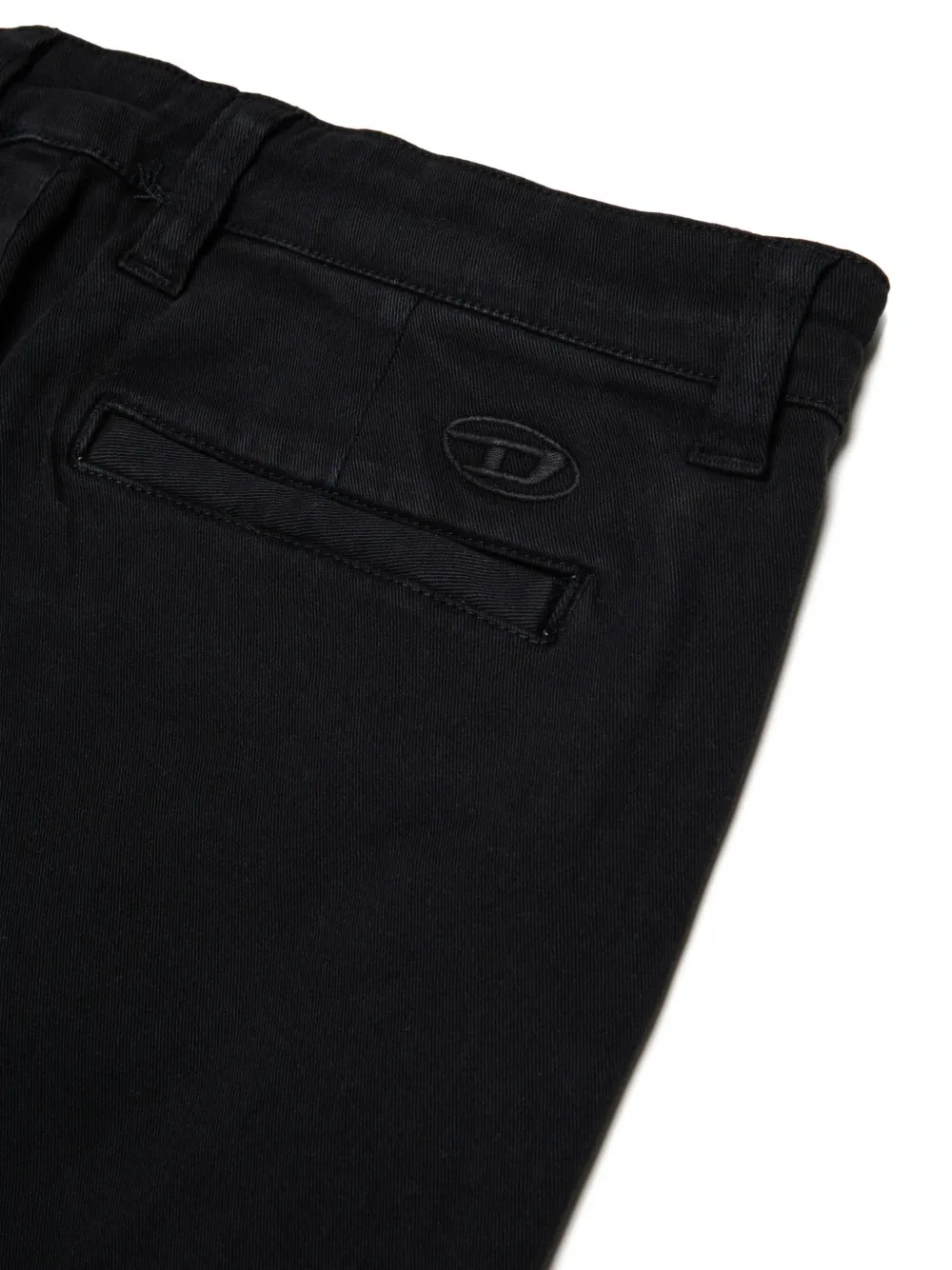Diesel Kids Broek met geborduurd logo Zwart