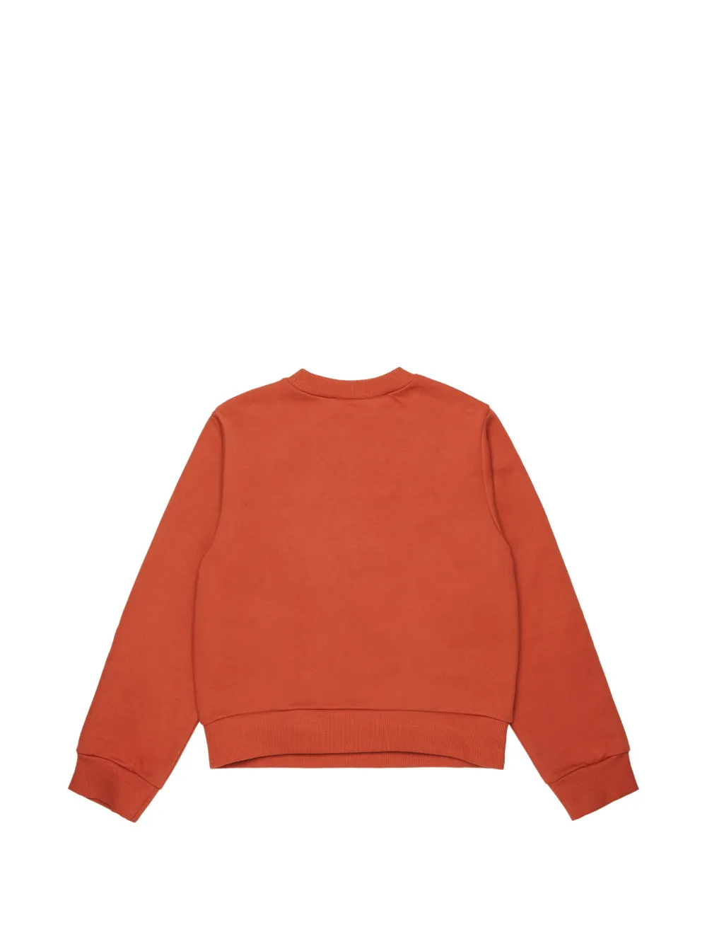 MAX&Co. Kids Trui met logoprint en ronde hals Oranje
