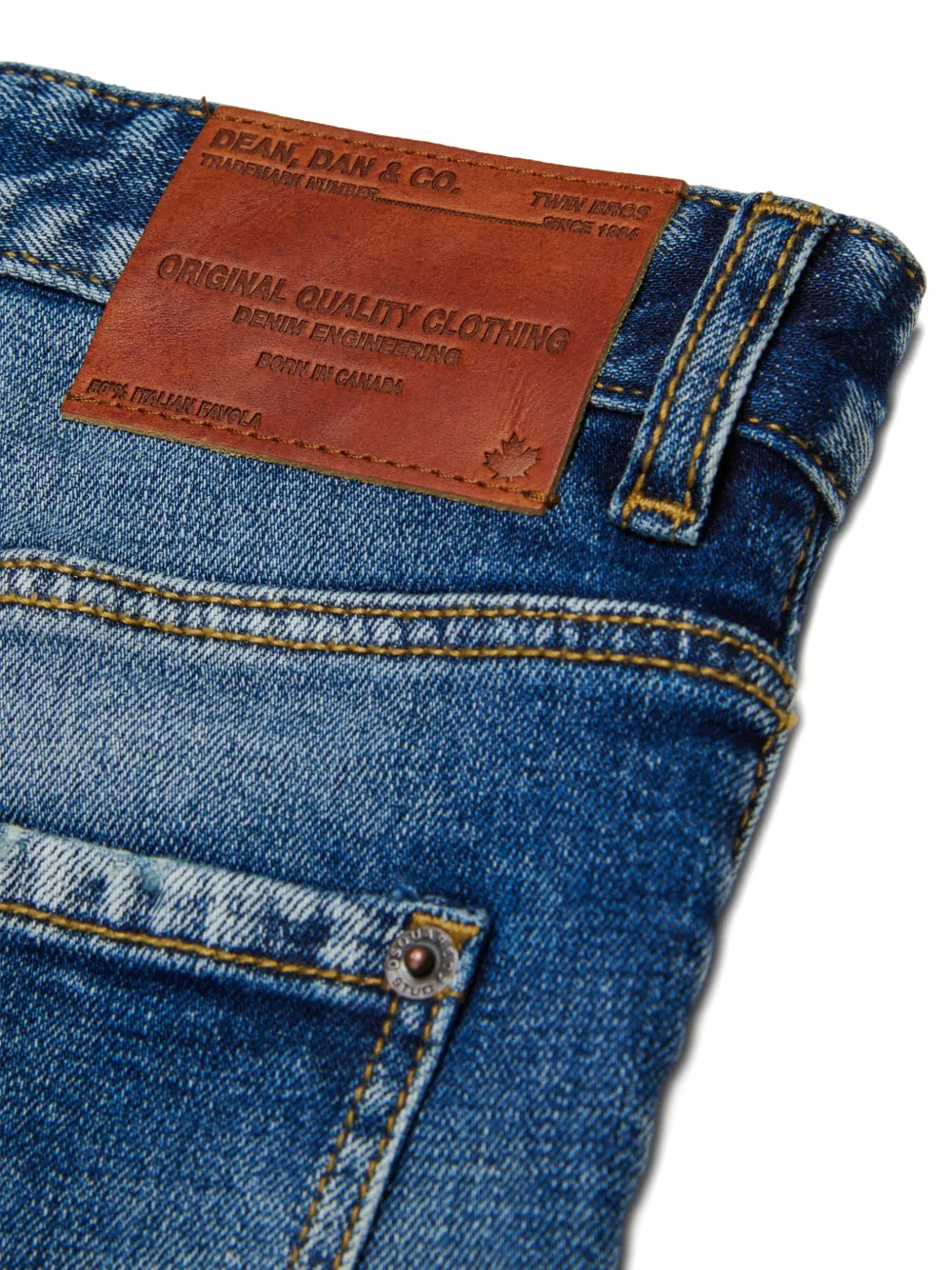 DSQUARED2 KIDS Gerafelde jeans Blauw
