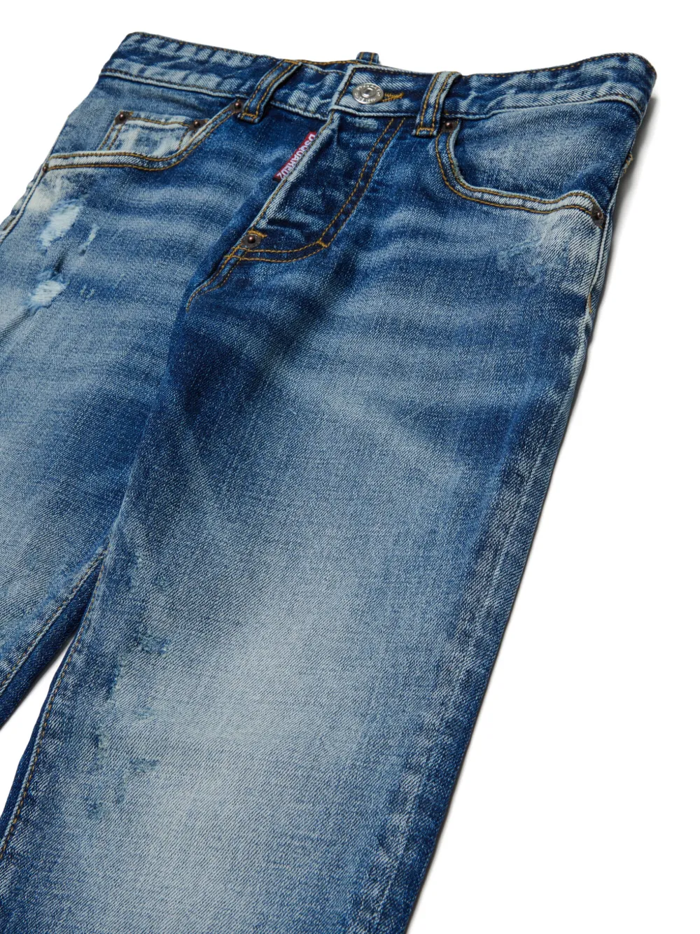 DSQUARED2 KIDS Gerafelde jeans Blauw