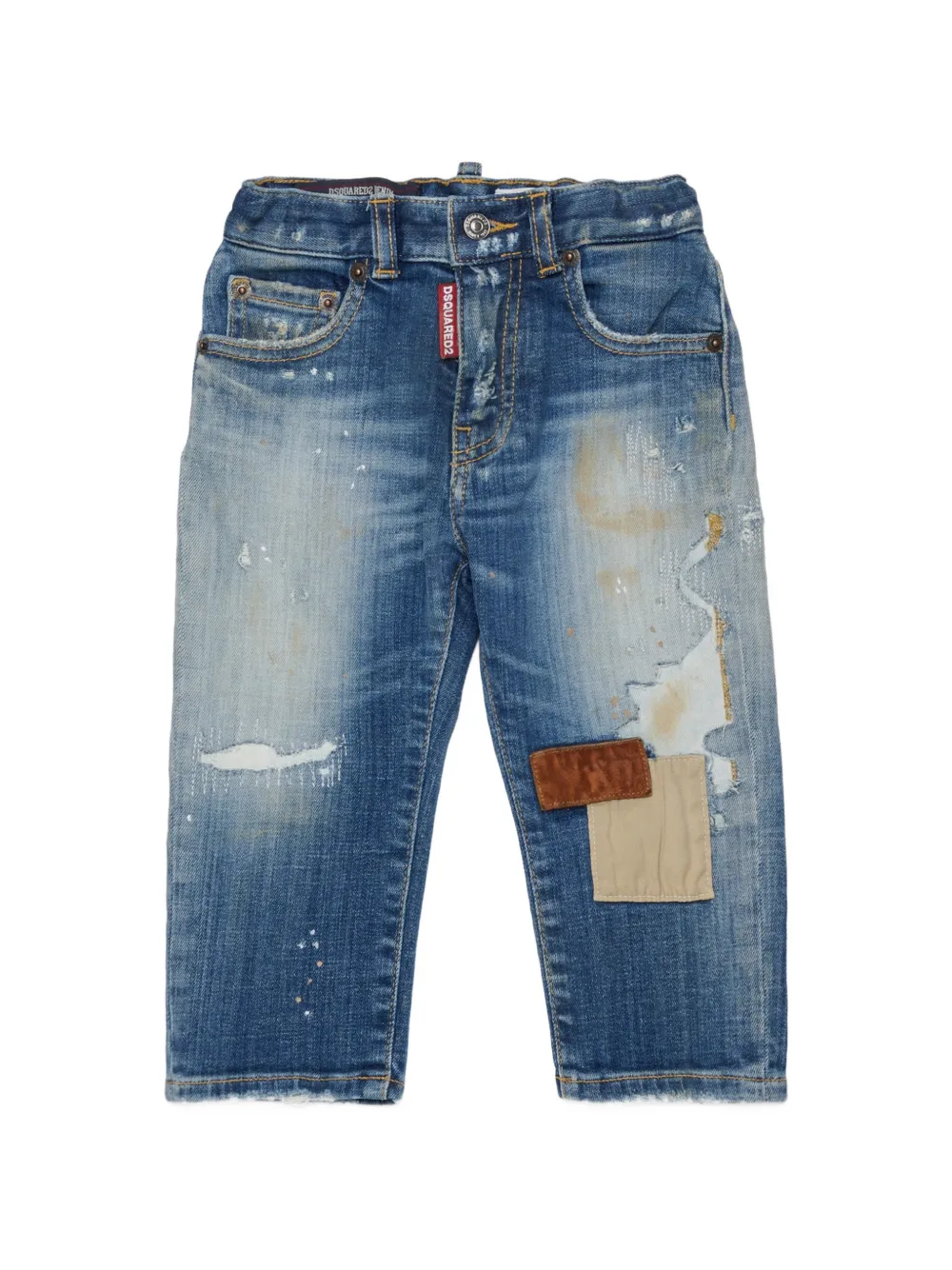 DSQUARED2 KIDS Jeans con effetto vissuto - Blu