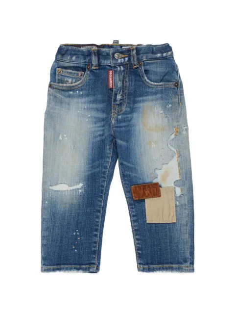 DSQUARED2 KIDS distressed patchwork jeans