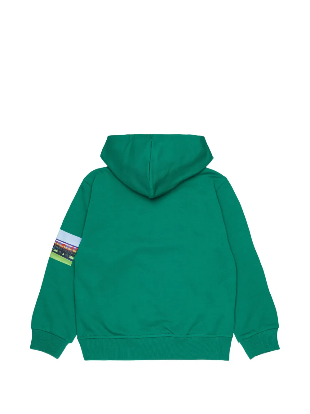 Diesel Kids Hoodie met fotoprint en logoprint Groen