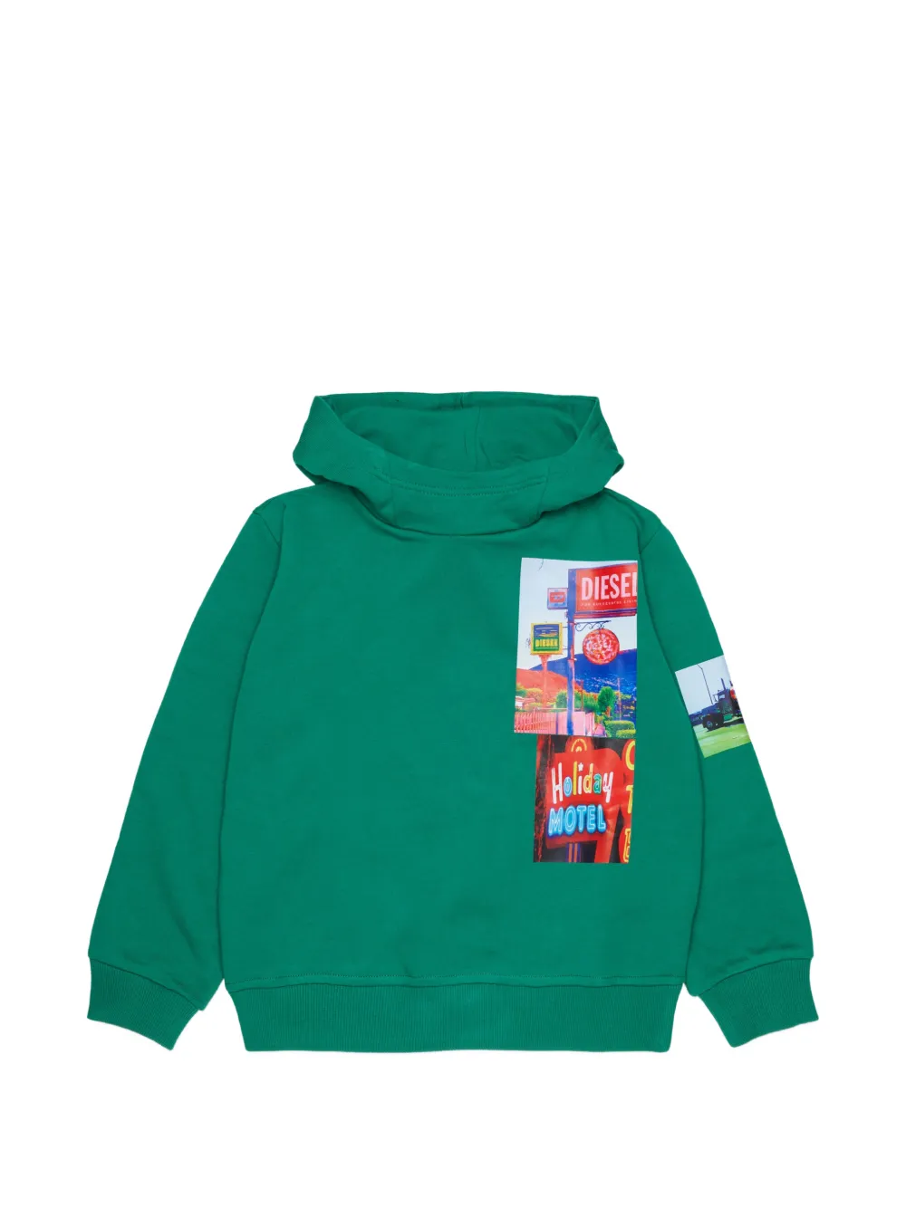 Diesel Kids Felpa con stampa - Verde