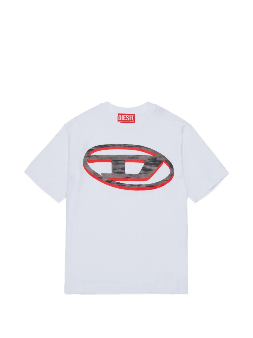 Diesel Kids T-shirt Oval D - Bianco