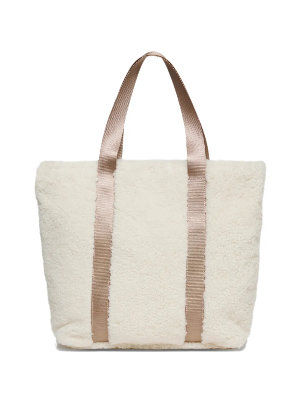 Diesel Kids Wixa schoudertas van imitatie lamswol Beige