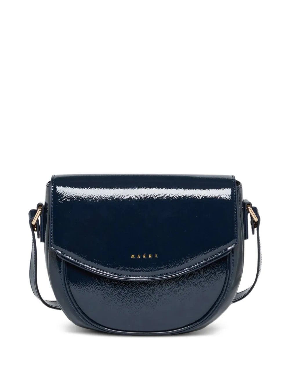 Marni Kids Borsa a spalla Smile con logo - Blu