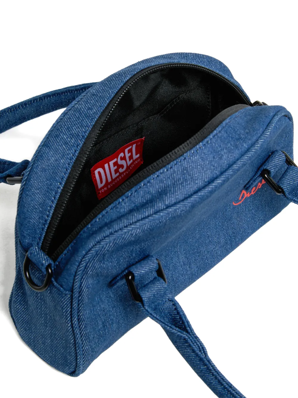 Diesel Kids Shopper met geborduurd logo Blauw