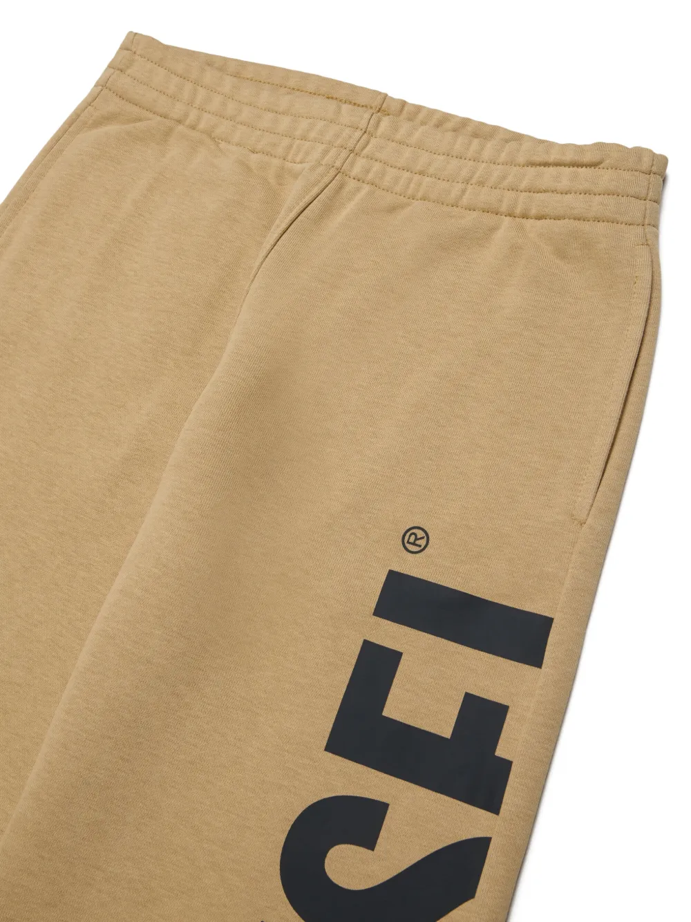 Diesel Kids Trainingsbroek met logoprint Beige