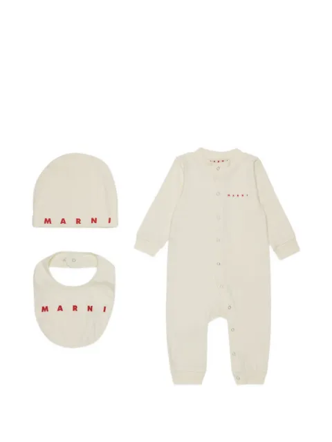 Marni Kids logo-print babygrow (set of three)